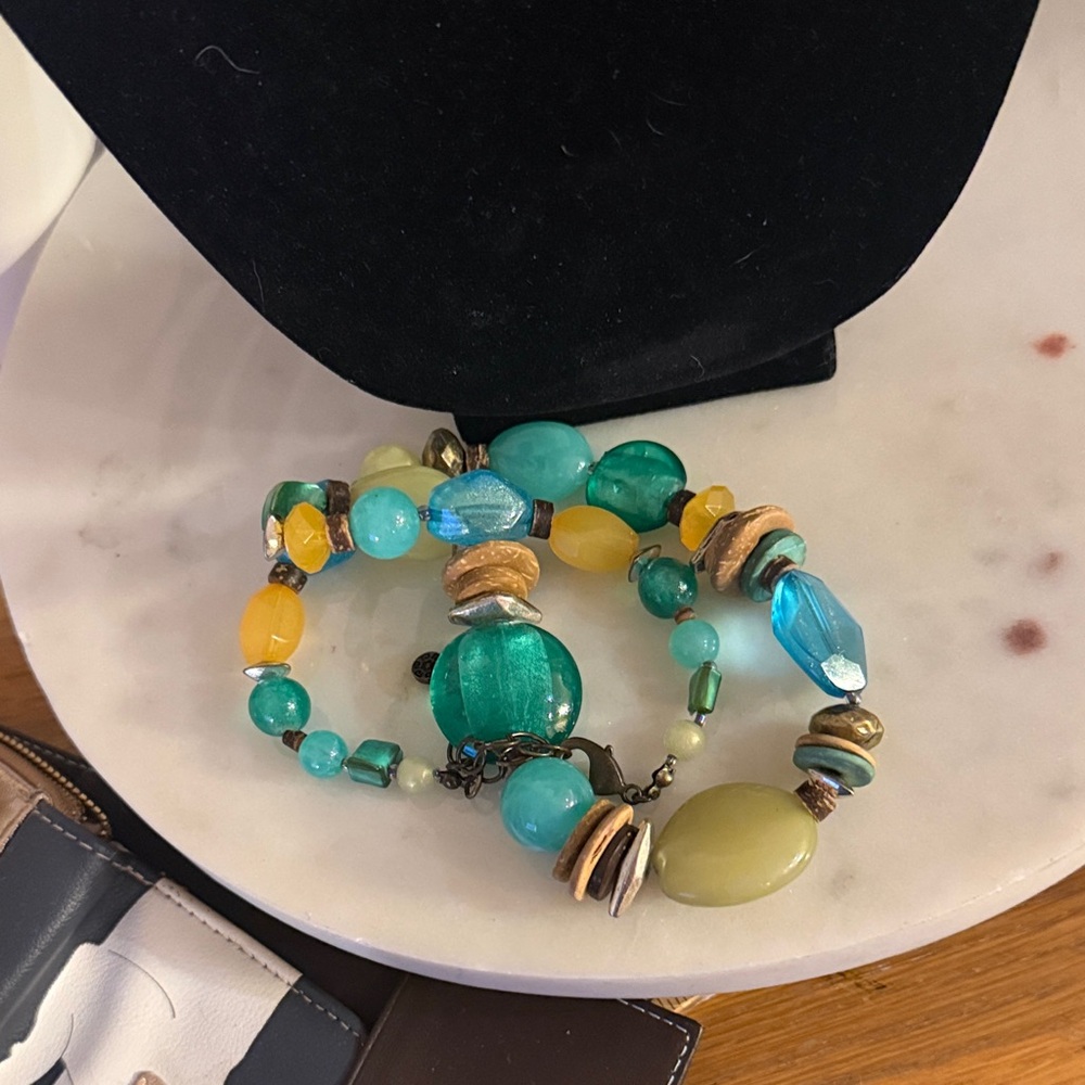 Ruby Rd. Turquoise and Amber Beaded Necklace - Picture 11 of 17